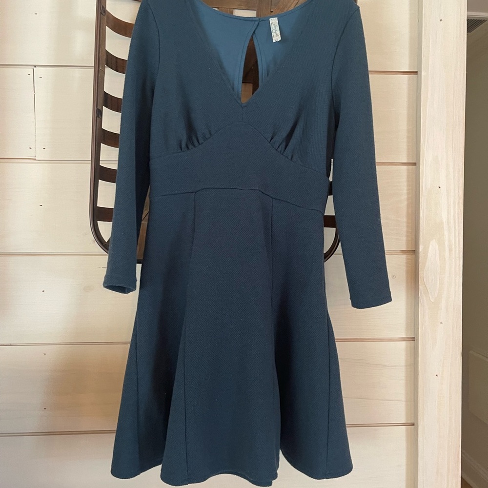 Free People, beautiful teal dress